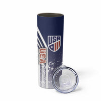 USA Soccer Skinny Tumbler The Stars and Stripes Football - Road To Champion