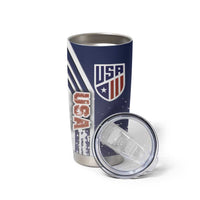USA Soccer Tumbler Cup The Stars and Stripes Football - Road To Champion