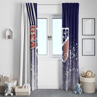 USA Soccer Window Curtain The Stars and Stripes Football - Road To Champion - Wonder Print Shop