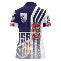USA Soccer Women Polo Shirt The Stars and Stripes Football - Road To Champion - Wonder Print Shop