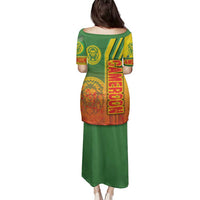 Cameroon Football Family Matching Puletasi and Hawaiian Shirt Indomitable Lions Soccer - Road To Champion