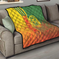 Cameroon Football Quilt Indomitable Lions Soccer - Road To Champion - Wonder Print Shop