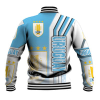 Uruguay Football Baseball Jacket Sky Blue Soccer - Road To Champion