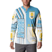 Uruguay Football Button Sweatshirt Sky Blue Soccer - Road To Champion