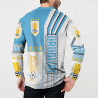 Uruguay Football Button Sweatshirt Sky Blue Soccer - Road To Champion