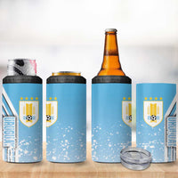 Uruguay Football 4 in 1 Can Cooler Tumbler Sky Blue Soccer - Road To Champion