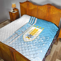 Uruguay Football Quilt Sky Blue Soccer - Road To Champion - Wonder Print Shop