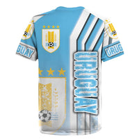 Uruguay Football Rugby Jersey Sky Blue Soccer - Road To Champion - Wonder Print Shop