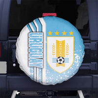 Uruguay Football Spare Tire Cover Sky Blue Soccer - Road To Champion - Wonder Print Shop
