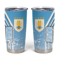 Uruguay Football Tumbler Cup Sky Blue Soccer - Road To Champion