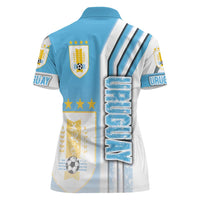 Uruguay Football Women Polo Shirt Sky Blue Soccer - Road To Champion - Wonder Print Shop
