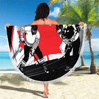 Canada Hockey Beach Blanket Maple Leaf Sport Style