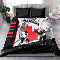 Canada Hockey Bedding Set Maple Leaf Sport Style