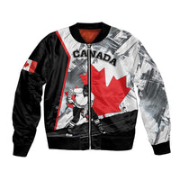 Canada Hockey Bomber Jacket Maple Leaf Sport Style