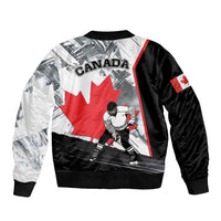 Canada Hockey Bomber Jacket Maple Leaf Sport Style