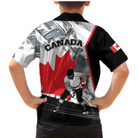 Canada Hockey Family Matching Mermaid Dress and Hawaiian Shirt Maple Leaf Sport Style