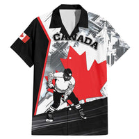 Canada Hockey Family Matching Mermaid Dress and Hawaiian Shirt Maple Leaf Sport Style