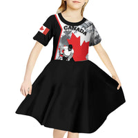 Canada Hockey Kid Short Sleeve Dress Maple Leaf Sport Style