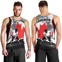Canada Hockey Men Tank Top Maple Leaf Sport Style