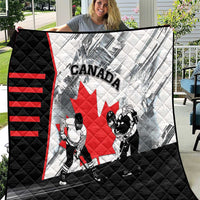 Canada Hockey Quilt Maple Leaf Sport Style