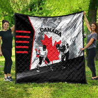 Canada Hockey Quilt Maple Leaf Sport Style