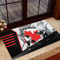 Canada Hockey Rubber Doormat Maple Leaf Sport Style