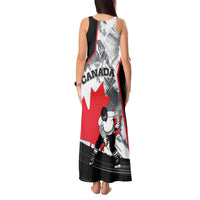 Canada Hockey Tank Maxi Dress Maple Leaf Sport Style
