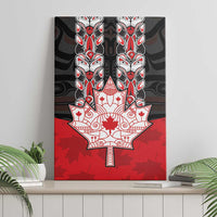 Canada Maple Leaf Canvas Wall Art Haida Totem Inspired Art