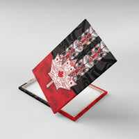 Canada Maple Leaf Canvas Wall Art Haida Totem Inspired Art