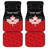 Canada Maple Leaf Car Mats Haida Totem Inspired Art