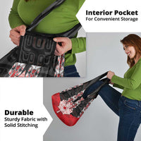 Personalised Canada Maple Leaf Grocery Bag Haida Totem Inspired Art