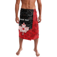 Personalised Canada Maple Leaf Lavalava Haida Totem Inspired Art