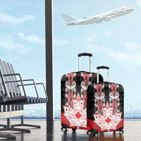 Canada Maple Leaf Luggage Cover Haida Totem Inspired Art