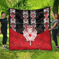 Canada Maple Leaf Quilt Haida Totem Inspired Art