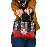 Canada Maple Leaf Shoulder Handbag Haida Totem Inspired Art
