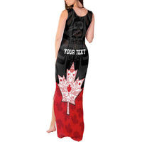 Personalised Canada Maple Leaf Tank Maxi Dress Haida Totem Inspired Art