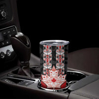 Personalised Canada Maple Leaf Tumbler Cup Haida Totem Inspired Art