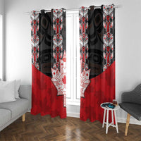 Canada Maple Leaf Window Curtain Haida Totem Inspired Art