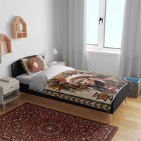 Native American Man Bedding Set Feather Headdress With Dream Catcher