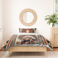 Native American Man Bedding Set Feather Headdress With Dream Catcher