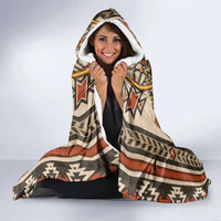 Native American Man Hooded Blanket Feather Headdress With Dream Catcher