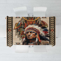 Native American Man Tablecloth Feather Headdress With Dream Catcher