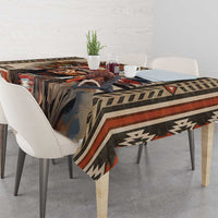 Native American Man Tablecloth Feather Headdress With Dream Catcher