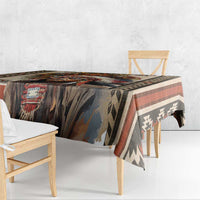Native American Man Tablecloth Feather Headdress With Dream Catcher