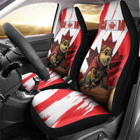 Canada Beaver Adventurer Car Seat Cover With Maple Leaf