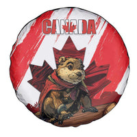 Canada Beaver Adventurer Spare Tire Cover With Maple Leaf