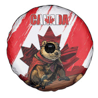 Canada Beaver Adventurer Spare Tire Cover With Maple Leaf