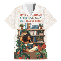 Never Underestimate A Girl Who Loves Reading Books Family Matching Mermaid Dress and Hawaiian Shirt