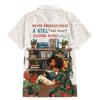 Never Underestimate A Girl Who Loves Reading Books Family Matching Mermaid Dress and Hawaiian Shirt