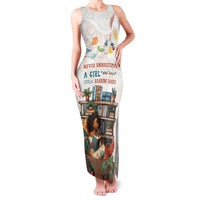Never Underestimate A Girl Who Loves Reading Books Family Matching Tank Maxi Dress and Hawaiian Shirt